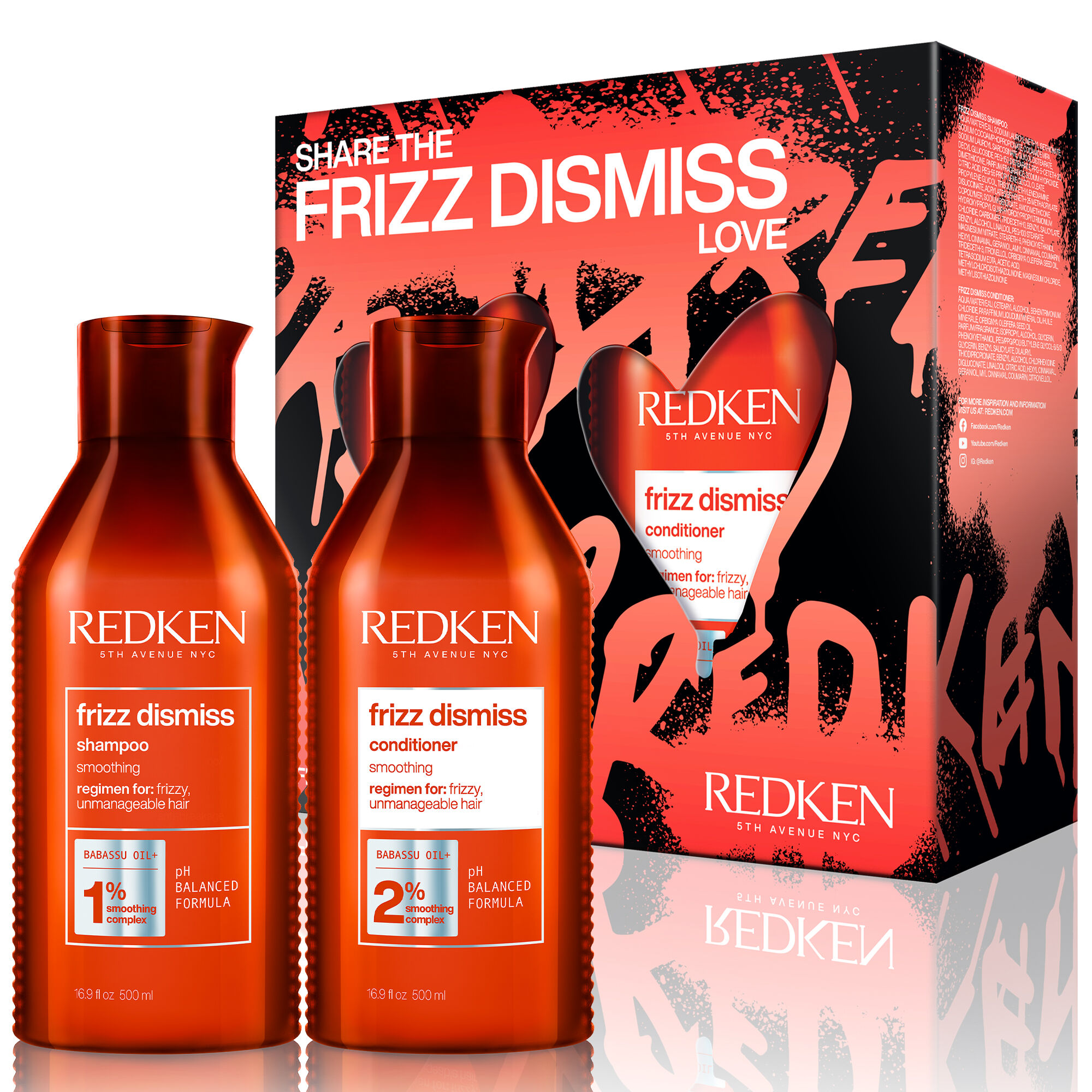 REDKEN FRIZZ DISMISS HOLIDAY KIT 500ML